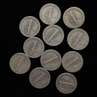 Random Date Mercury Silver Dime – 90% Silver - additional view