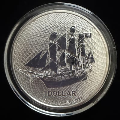 2023 Cook Islands HMS Bounty 1 oz Silver Coin
