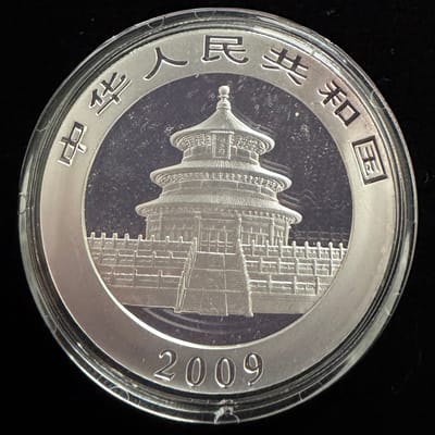2009 Panda 1 oz .999 Silver Coin - additional view