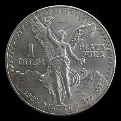 1985 1 oz Libertad 1 Onza .999 Fine Silver