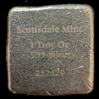 Scottsdale Mint Lion 1 oz .999 Silver Cast Bar - additional view