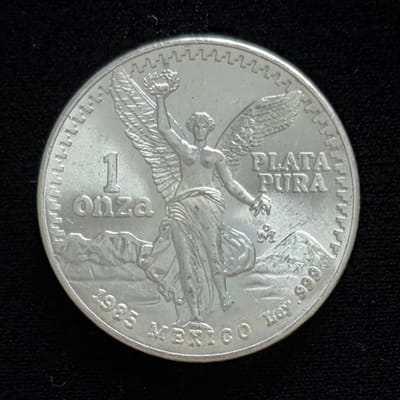 1985 1 oz Libertad 1 Onza .999 Fine Silver