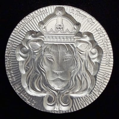 2 oz Scottsdale Mint Lion Stacker Silver Round - additional view