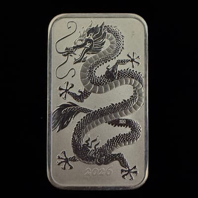 2026 1 oz Dragon Rectangular Silver Coin