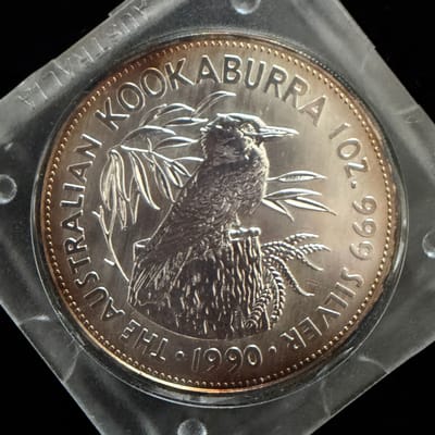 1990 Kookaburra 1 oz Silver Coin Australia