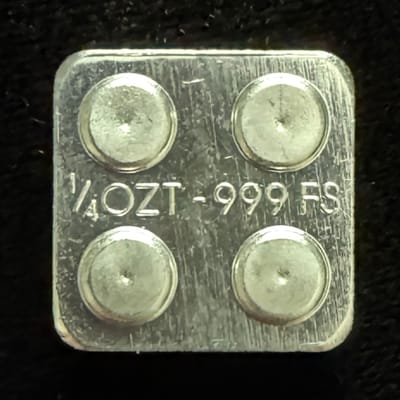 1/4 oz Lego Building Block Bar .999 Fine Silver