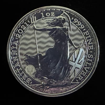 2021 Britannia 1 oz .999 Silver Coin