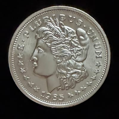 1895 1 oz Silver Trade Unit Morgan .999 Fine