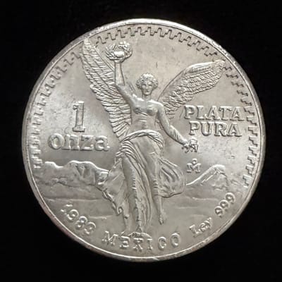 1983 1 oz Libertad 1 Onza .999 Fine Silver