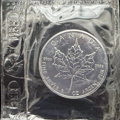 2005 Sealed Silver Maple Leaf 1 oz Coin