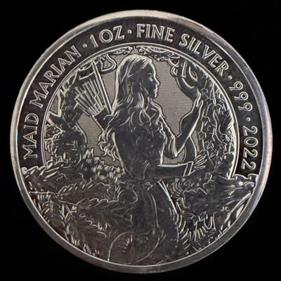 2022 Maid Marian 1 oz Silver Coin .999 Fine