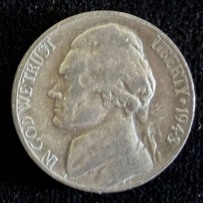 1943-S Jefferson Silver War Nickel
