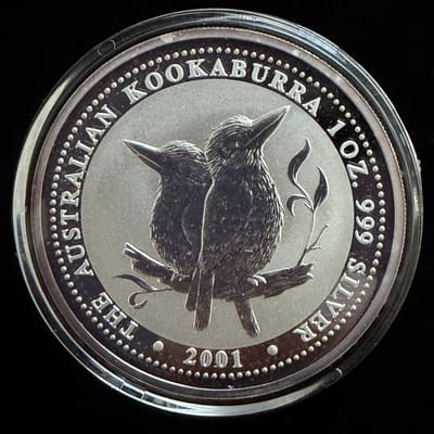 2001 Kookaburra 1 oz Silver Coin Australia