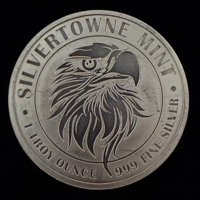 1 oz SilverTowne Mighty Eagle Silver Round