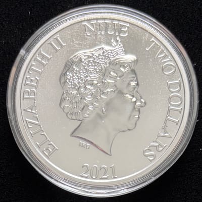 2021 Wonder Woman Niue 1 oz Silver Coin - additional view