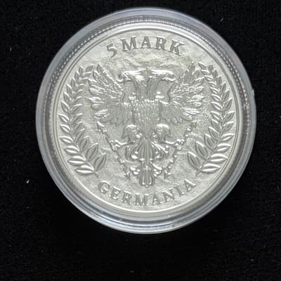 2022 Germania 1 oz Silver 5 Mark .9999 Fine - additional view