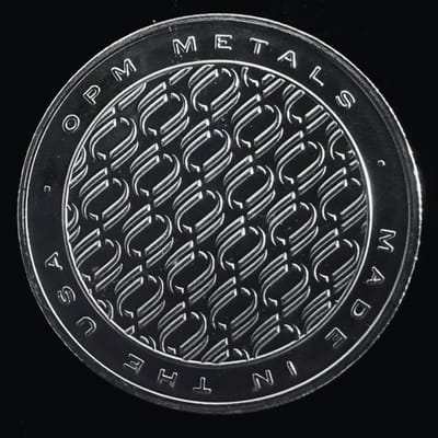 OPM Metals 1 oz Silver Round Ohio Precious Metal - additional view
