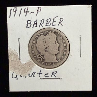 1914 Barber Quarter – 90% Silver