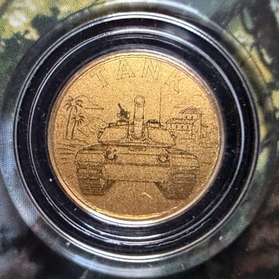 2026 Liberia Tank 1/1000 oz .9999 Gold