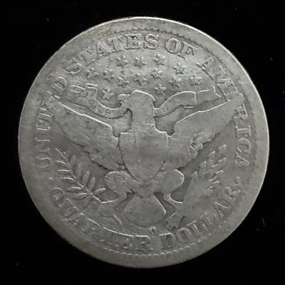 1906 Barber Quarter – 90% Silver - additional view