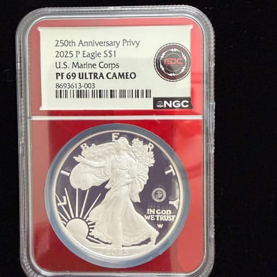 2025-P ASE U.S. Marine Corps Privy PF69 NGC