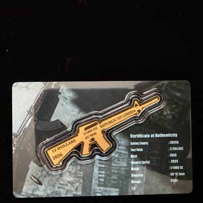 2026 M16 Precision Strike 1/1000 oz .9999 Gold - additional view