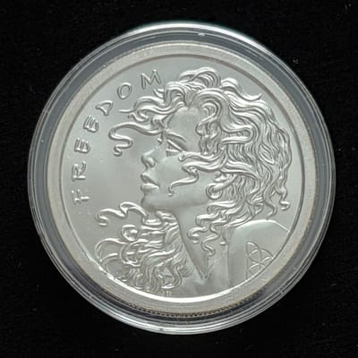 2013 Silver Shield Freedom Girl 1 oz Silver Round