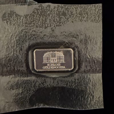 5 Gram Geiger Original Square Sealed Silver Bar - additional view