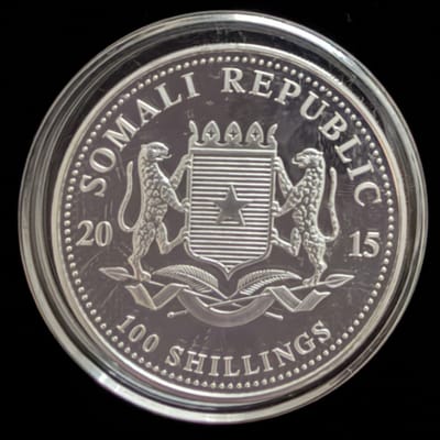 2015 African Wildlife Elephant 1 oz Silver Coin - additional view