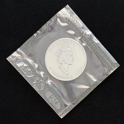 2001 Sealed 1 oz Silver Maple Leaf - additional view