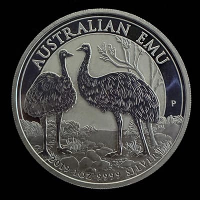 2019 Australia Emu 1 oz .9999 Silver Coin