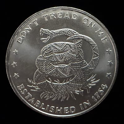 Don't Tread On Me 1 oz Silver Round