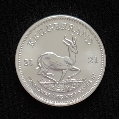 2021 1 oz Silver Krugerrand South Africa .999 Fine