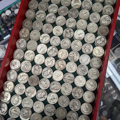 90% Silver Quarter - Avg Circulated Pre-1965 Coin 