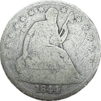 1844 Seated Liberty Half Dollar - US Silver Coin