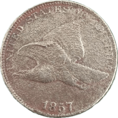 1857 Flying Eagle Cent - Sharp Eye & Beak (F-12)