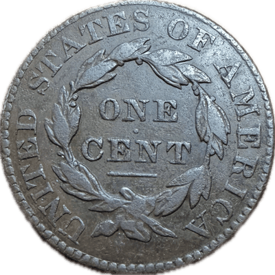 1828 Large Cent - Narrow Date VF-EF Raw US Coin - additional view