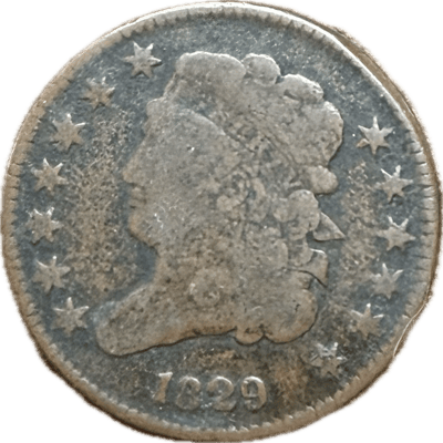 1829 Half Cent - Vintage Old US Coin G-4
