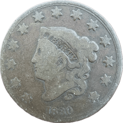 1830 Large Cent - Early Date Old US Coinage