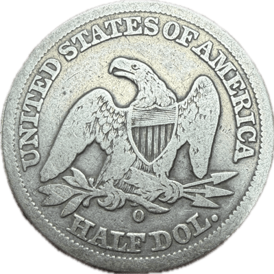 1855-O Seated Liberty Half Dollar - US Silver Coin - additional view