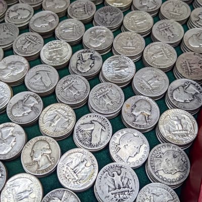 90% Silver Quarter - Avg Circulated Pre-1965 Coin  - additional view