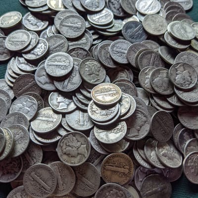 90% Silver Mercury Dime (1916-1945) - additional view