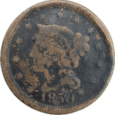 1850 Large Cent - Visible Liberty/Legible Date G-4