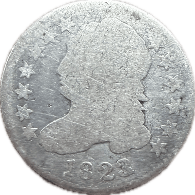 1823 Capped Bust Dime - Low Mintage Silver Coin 