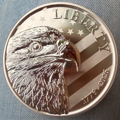 10oz 250th America Anniversary Silver Round .999