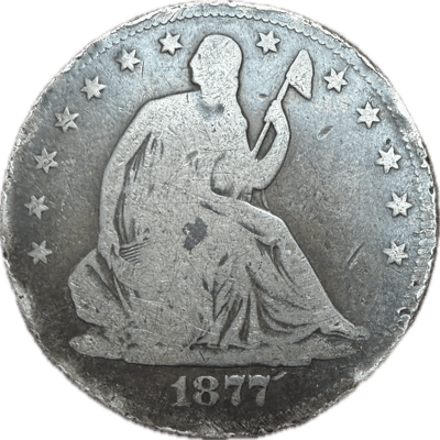 1877-S Seated Liberty Half Dollar - US Silver Coin