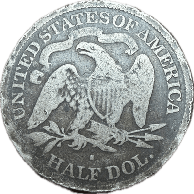 1877-S Seated Liberty Half Dollar - US Silver Coin - additional view