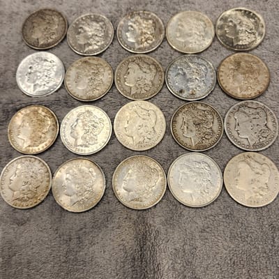 20 Morgans Dollars - additional view