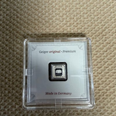 1G Geiger Silver Bar in Assay .999 Fine
