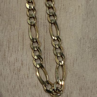 14k solid Gold 4.8mm Figaro Chain 24” 17.8 Grams - additional view